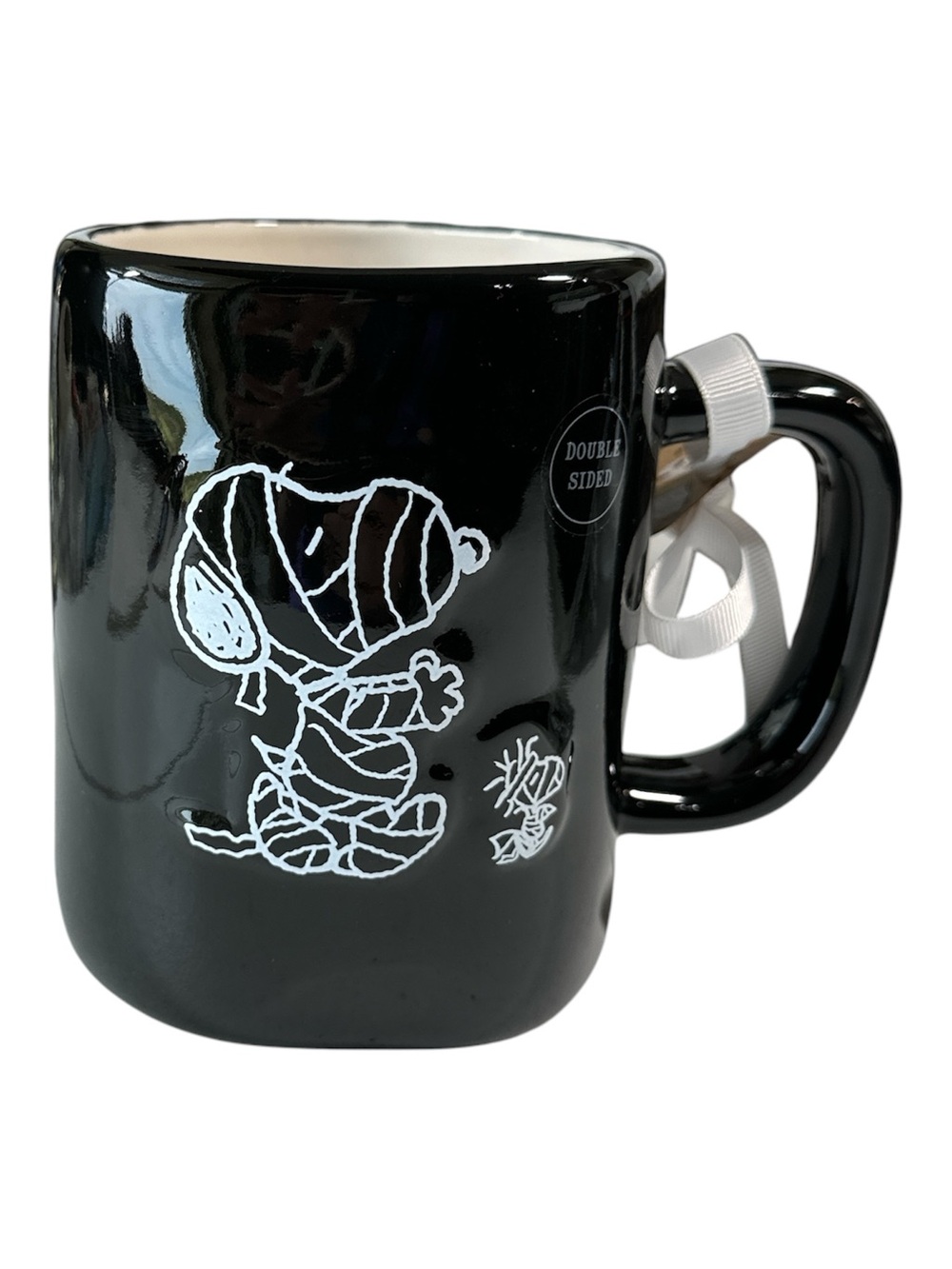 NEW Rae Dunn/Peanuts TRICK OR TREAT Halloween Double Sided Mug